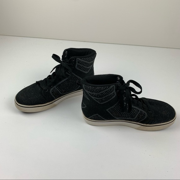 Osiris Black Sparkle Hi Top Skate Shoes size 5 - Picture 4 of 8